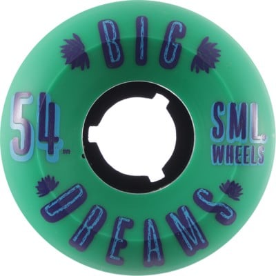 Sml. Succulent Cruisers Skateboard Wheels - blue lagoon (92a) - view large