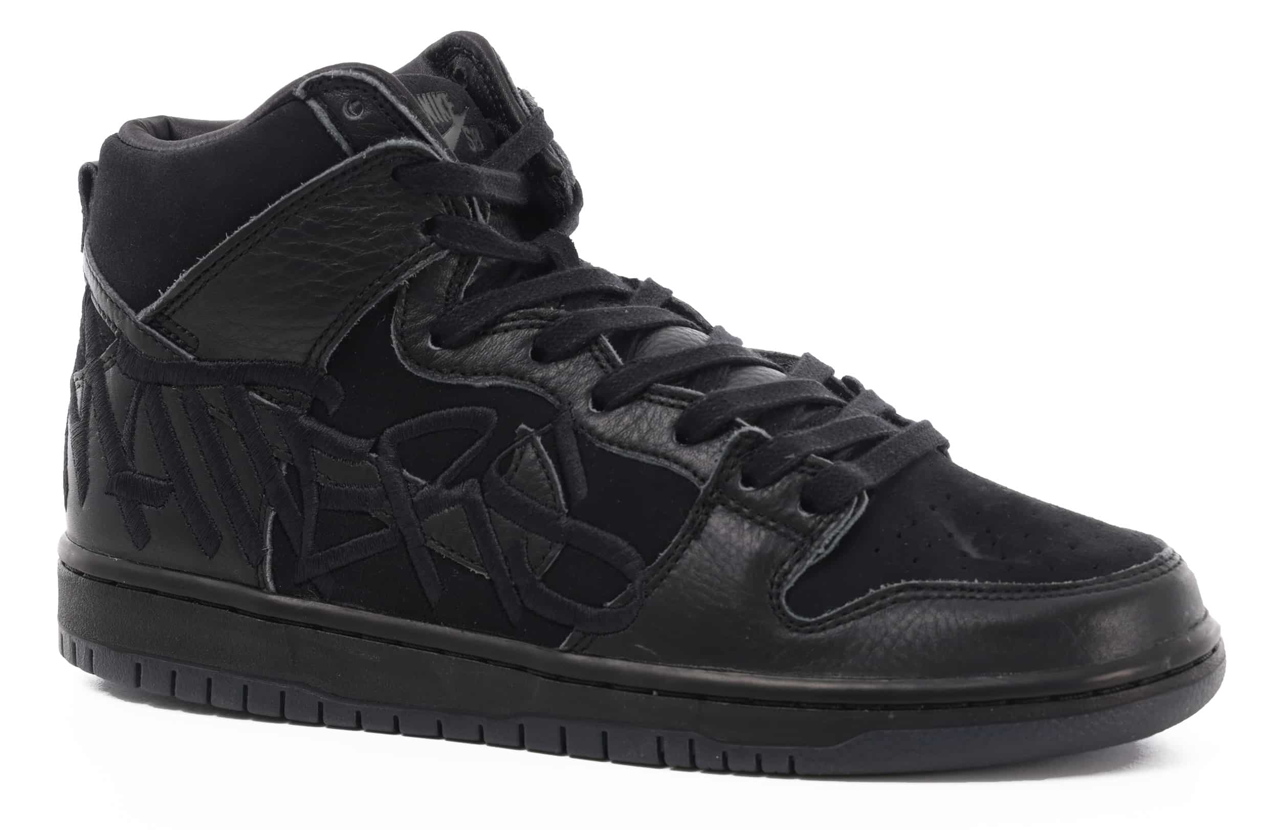 Nike SB Dunk High Pro SB Quickstrike Skate Shoes (faust) black