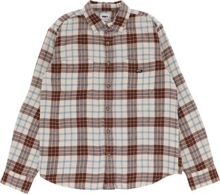 Obey Arnold Flannel Shirt - unbleached multi - view large