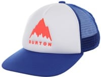 Burton Kids I-80 Trucker Snapback Hat - amparo blue/tetra orange