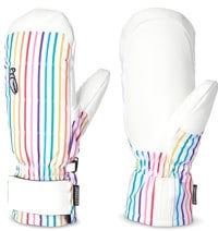 Crab Grab Women's Snuggler Mitts - rainbow stripes