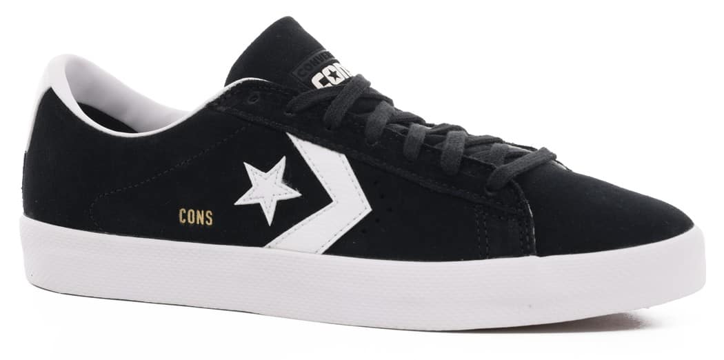 Converse Pro Leather Vulcanized Pro Skate Shoes black/white/white