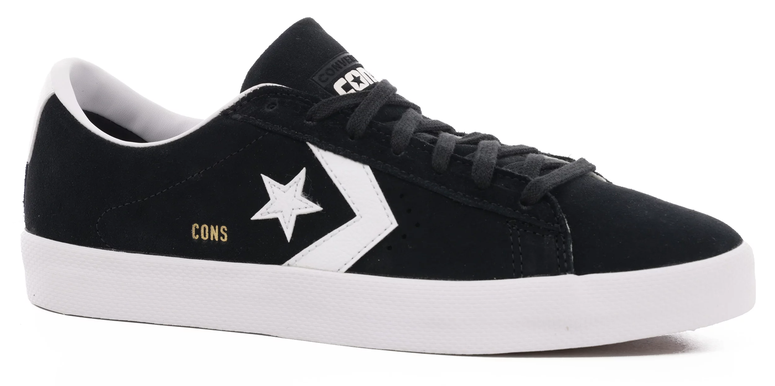 Slikke Sindsro Hilsen Converse Pro Leather Vulcanized Pro Skate Shoes - black/white/white - Free  Shipping | Tactics