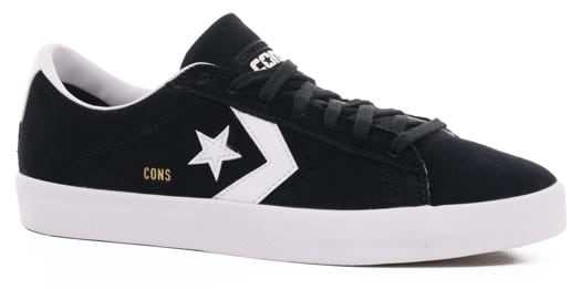 Converse Pro Leather Vulcanized Pro Skate Shoes - black/white/white - view large