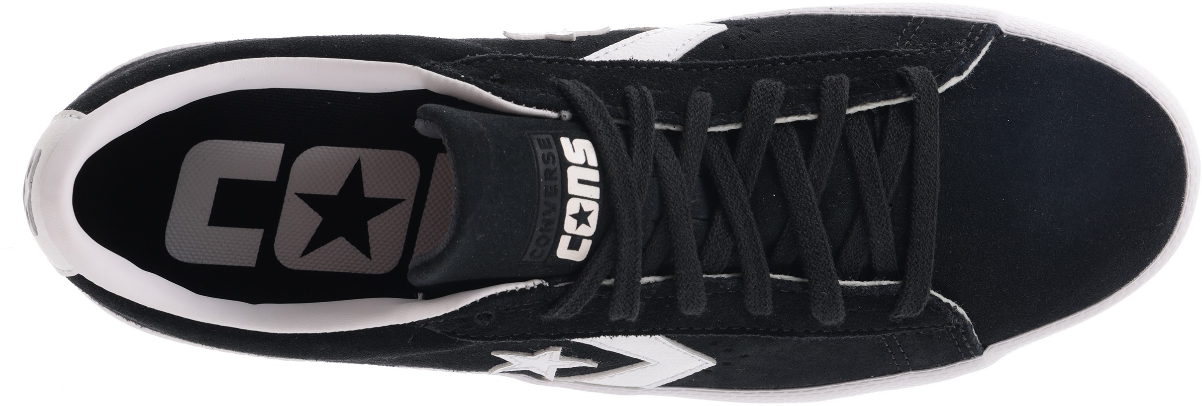 Converse Pro Leather Vulcanized Pro Skate Shoes - black/white/white ...