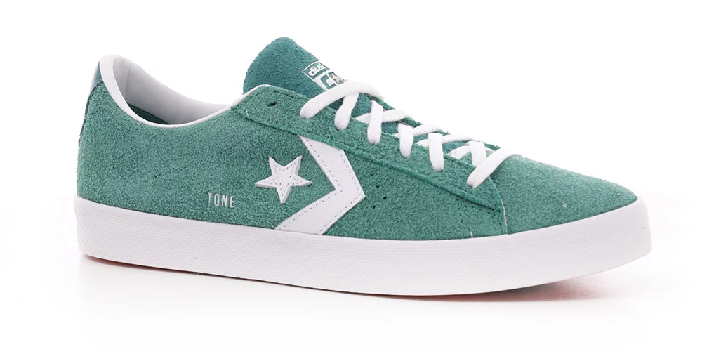 Converse Pro Leather Vulcanized Pro Skate Shoes (dial tone co) vintage jade/cool jade | Tactics