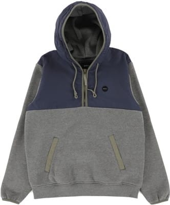 RVCA Oak Fleece Anorak Hoodie - heather grey - view large