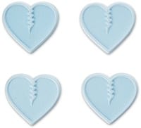 Crab Grab Mini Hearts - powder blue