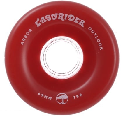 Arbor Outlook Easy Rider Series Longboard Wheels - vintage red (78a) - view large