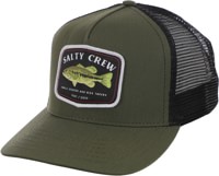 Salty Crew Bigmouth Trucker Hat - army/black