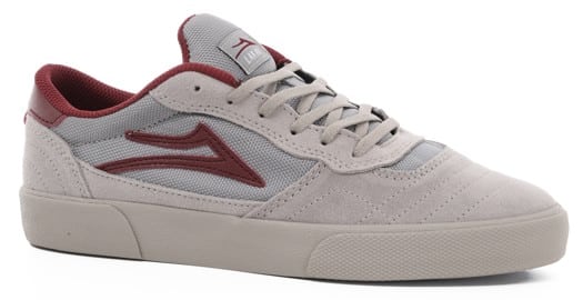 Lakai Cambridge Skate Shoes (Closeout) - grey/burgundy suede - view large