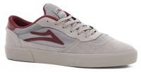 Lakai Cambridge Skate Shoes - grey/burgundy suede