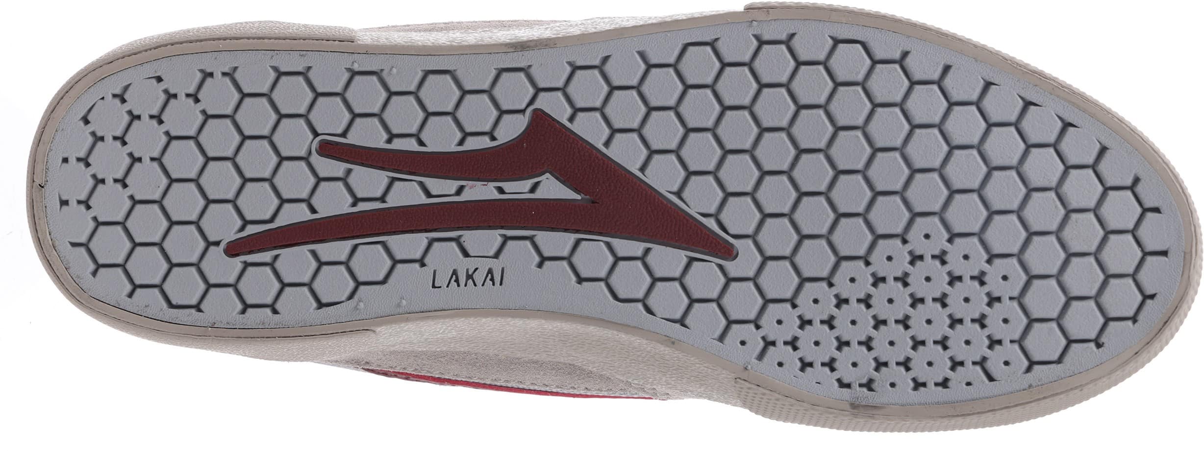 Lakai Cambridge Skate Shoes grey/burgundy suede Tactics