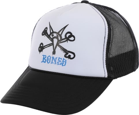 Powell Peralta Vato Rat Bones Trucker Hat - white/black - view large