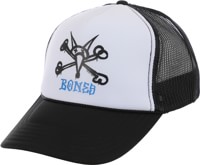 Powell Peralta Vato Rat Bones Trucker Hat - white/black