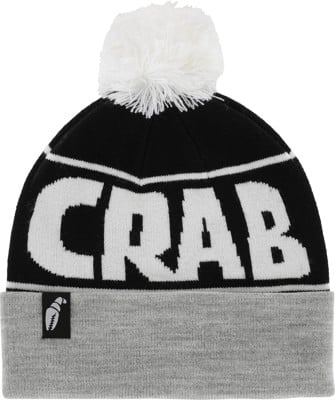 Crab Grab Pom Beanie - heather grey/black - view large
