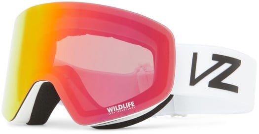 Von Zipper Encore Goggles - white gloss/wildlife fire chrome lens - view large