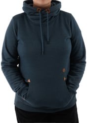Volcom Women's Tower Pullover Fleece Hoodie - storm blue