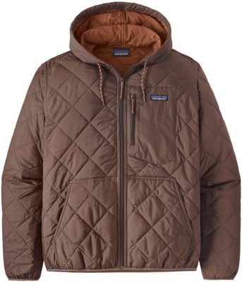 Patagonia Diamond Quilt Bomber Hoody Jacket - cone brown - view large