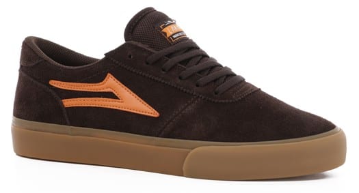 Lakai Manchester Skate Shoes - chocolate/gum suede - view large