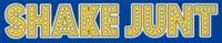 Shake Junt Stretch Logo Sticker - blue/yellow