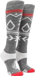 Volcom Women's TTT Heavy Weight Snowboard Socks - heather grey