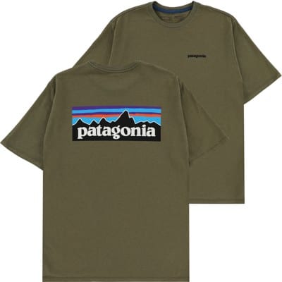 Patagonia P-6 Logo Responsibili-Tee T-Shirt - wyoming green - view large