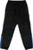 Adidas Tyshawn Velour Track Pants - black/bluebird/matte gold - reverse