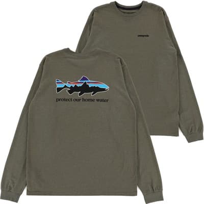 Patagonia Home Water Trout Responsibili-Tee L/S T-shirt - garden green - view large