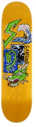 Polar Skate Co. Sanbongi Bonzai Ride 2.0 8.75 Surf Jr. Shape Skateboard Deck - yellow