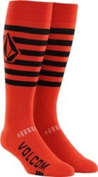 Volcom Kootney Light Weight Snowboard Socks - orange shock