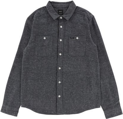 RVCA Havest Neps Flannel Shirt - moody blue - view large