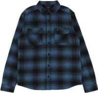 RVCA Vesuvio Flannel Shirt - deep ocean