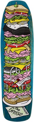Anti-Hero Grosso Dagwood Re-Roasted 9.25 Double Driller Skateboard Deck - teal - view large