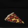 Coal Kids Crave Beanie - black (pizza) - front detail