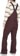 Volcom Women's Swift Bib Overall Pants (2023 Closeout) - black plum - reverse
