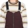 Volcom Women's Swift Bib Overall Pants (2023 Closeout) - black plum - front detail