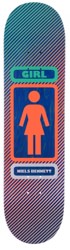 Girl Bennett 93 Til 8.25 Skateboard Deck - stripe fade