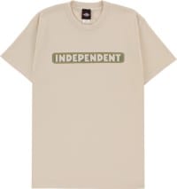 Independent Bar Logo T-Shirt - cream/green/yellow