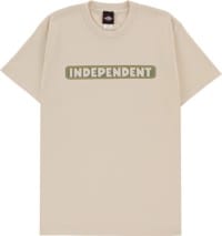 Independent Bar Logo T-Shirt - cream/green/yellow