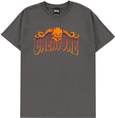 Creature Horns Outline T-Shirt - charcoal - view large
