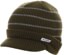 Autumn Visor Beanie - army stripe