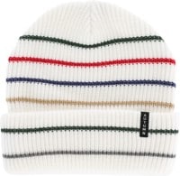 Autumn Multi Stripe Beanie - white