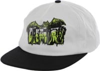 Creature Feedback Snapback Hat - off white/black