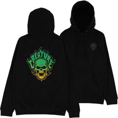 Creature Bonehead Flame Hoodie - black - view large