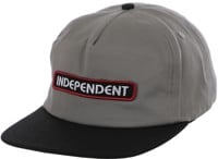 Independent B/C Groundwork Snapback Hat - grey/black