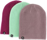 Burton Kids Recycled DND Beanie 3-Pack - elderberry/jewel green/vivid viola