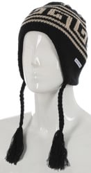 Autumn Niseko Ear Flap Beanie - black