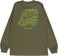 Autumn Home L/S T-Shirt - army green - reverse