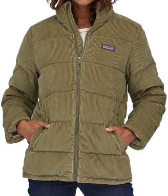 Patagonia Women's Cord Fjord Coat Jacket - sage khaki - view large